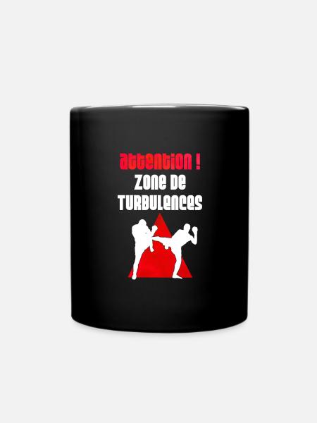 ATTENTION ! Zone de turbulences - Mug uni - noir