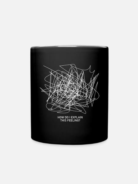 How do I explain this feeling Grunge Aesthetic - Tasse einfarbig - Schwarz