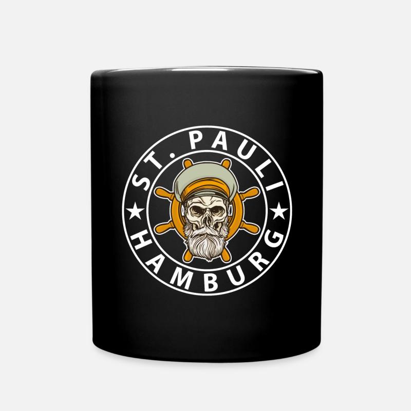St. Pauli Hambourg - Mug uni - noir