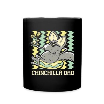 Chinchilla Papa - Mug uni - noir - Devant