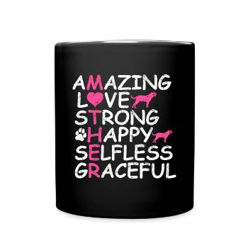 DOGUE DE Bordeaux Great Dane Bordeaux Great Dane Mom Mother - Full Colour Mug - black - Front
