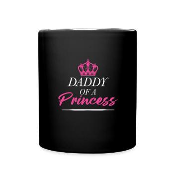 Daddy of a Princess - fête des pères - Mug uni - noir - Devant