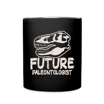 Future Paleontologist Paleontology Dinosaurs Fan - Full Colour Mug - black - Front