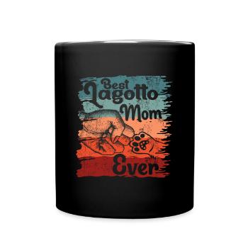 Lagotto Romagnolo Chien Maman Maman Vintage - Mug uni - noir - Devant