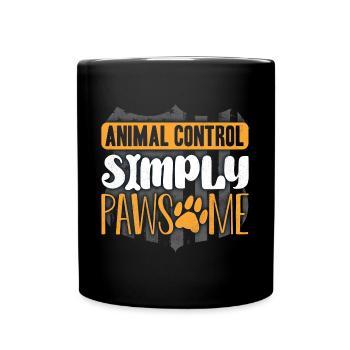 Agent de contrôle des animaux Simply Pawsome - Mug uni - noir - Devant