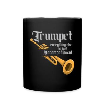 Drôle de trompette Fanfare d’instruments de musique - Mug uni - noir - Devant
