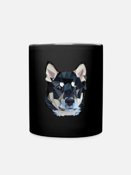 Shiba Inu Hund süß und so stolz - Tasse einfarbig - Schwarz
