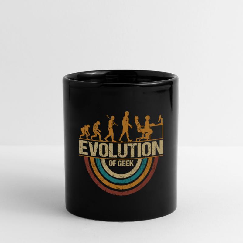 Computer Nerd Programmer Evolution funny Full Colour Mug
