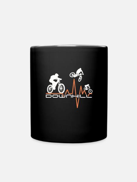 Downhill - vtt mtb vélo de descente Heartbeat - Mug uni - noir