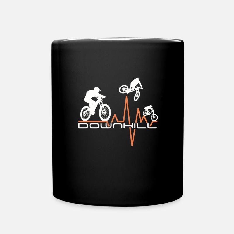Downhill - vtt mtb vélo de descente Heartbeat - Mug uni - noir