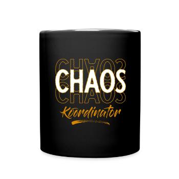 Chaos Koordinator - Tasse einfarbig - Schwarz - Vorne