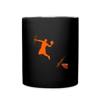 Dunk de super-héros, joueur de Basket - Mug uni - noir - Devant