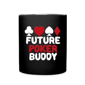 Future Poker Player Buddy Baby Boy Girl Cute - Full Colour Mug - black - Front