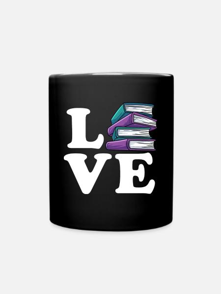 Lesen - Tasse einfarbig - Schwarz