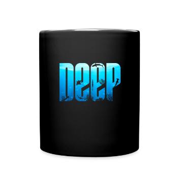 DEEP - Meeresboden - Tasse einfarbig - Schwarz - Vorne