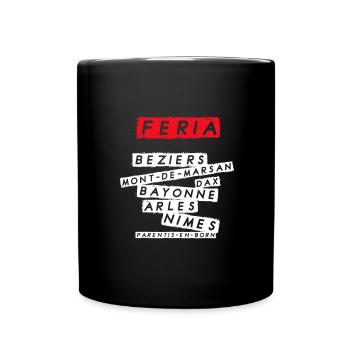 Feria en France - Mug uni - noir - Devant