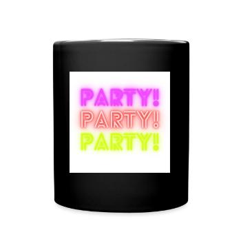 Party Party Party!!! - Tasse einfarbig - Schwarz - Vorne