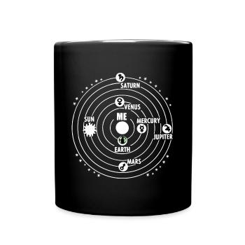 tout tourne autour de vous - Mug uni - noir - Devant
