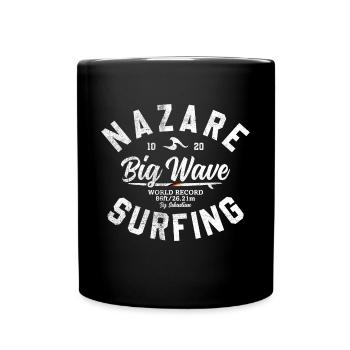 NAZARE BIG WAVE WORLD RECORD 86 FEET - Tasse einfarbig - Schwarz - Vorne