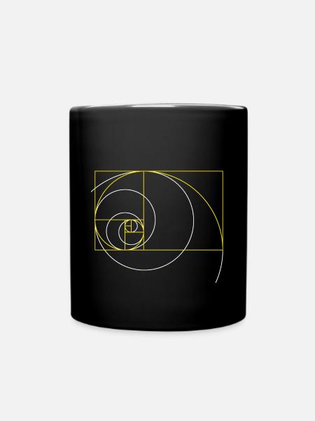 Goldener Schnitt - Tasse einfarbig - Schwarz