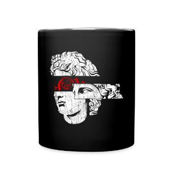 Kunst Klassische ästhetische Grafik - Tasse einfarbig - Schwarz - Vorne