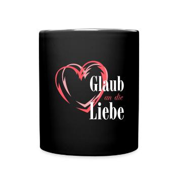 Believe in love - Full Colour Mug - black - Front