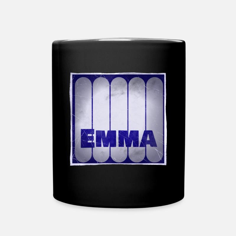 Name Emma Geschenkidee - Tasse einfarbig - Schwarz