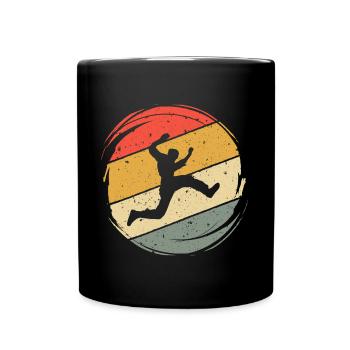 Vintage Parkour Läufer Freerunner Freerunning - Tasse einfarbig - Schwarz - Vorne