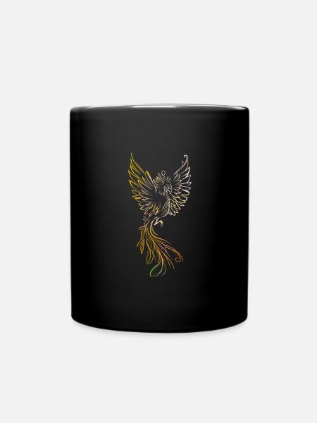 Phénix coloré - Mug uni - noir