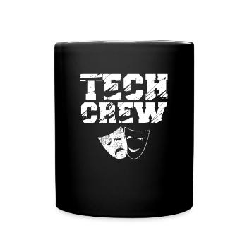 Tech Crew Sound Theater Uniform Musical Studio - Full Colour Mug - black - Front