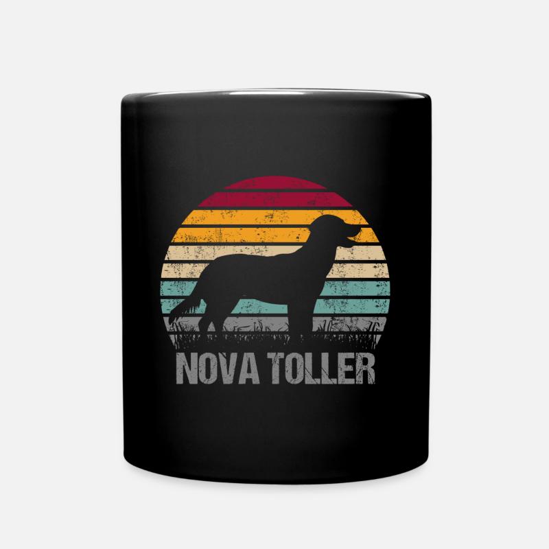 Nova Scotia Duck Tolling Toller Retriever Vintage - Tasse einfarbig - Schwarz
