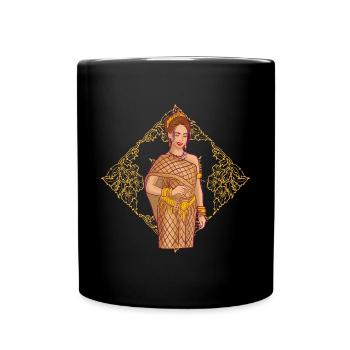 Cambodge Tradition Danse Khmer Apsara I Cadeau - Mug uni - noir - Devant