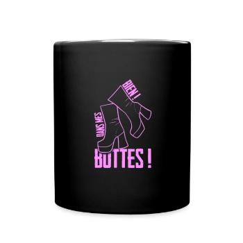 Bien dans mes bottes ! - Mug uni - noir - Devant