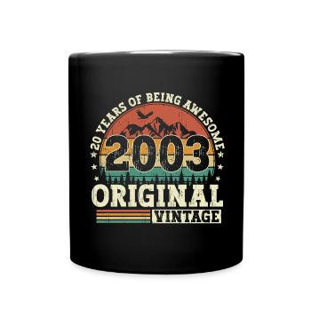 20 birthday gift born in 2003 - Full Colour Mug - black - Front