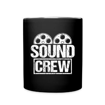 Sound Film Movie Audio Crew Uniform Member - Full Colour Mug - black - Front