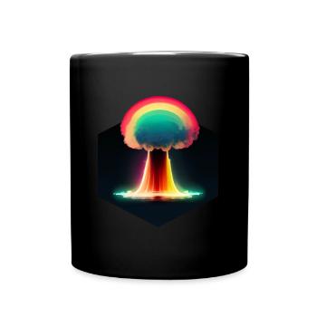 Explosion nucléaire arc-en-ciel - Mug uni - noir - Devant