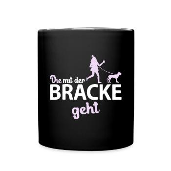 Schwarzwildbracke Slovenský Kopov Mama geht spruch - Tasse einfarbig - Schwarz - Vorne