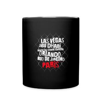 Tenue de MMA - zone de combat monde - Mug uni - noir - Devant