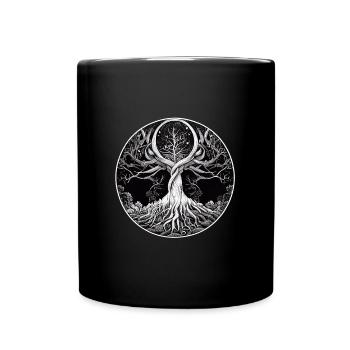 Yggdrasil - Arbre du monde de la mythologie viking - Mug uni - noir - Devant