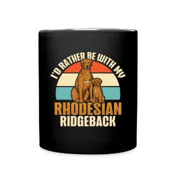 Rhodesian Ridgeback Dog - Full Colour Mug - black - Front
