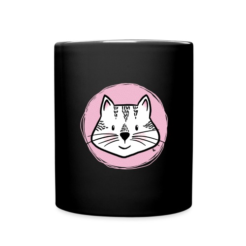 Süße Katze - Portrait - Tasse einfarbig