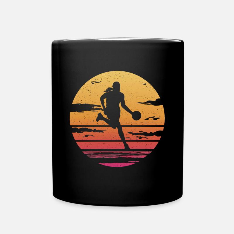 Basketball Spielerin Mädchen Basketballer - Tasse einfarbig - Schwarz