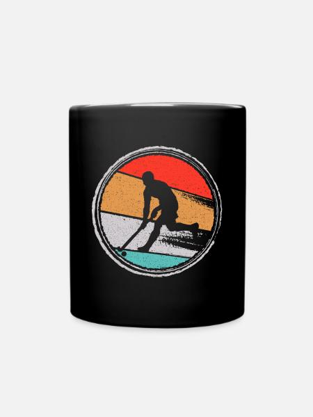 Feldhockey Spieler Retro Hockey - Tasse einfarbig - Schwarz