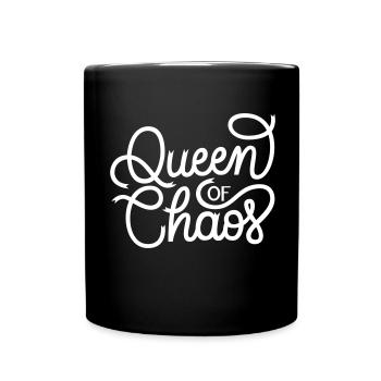 Queen of Chaos - Tasse einfarbig - Schwarz - Vorne