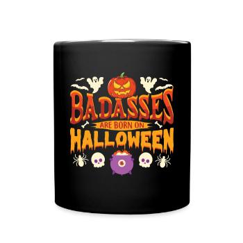Halloween Squelette Citrouille Fantôme - Mug uni - noir - Devant