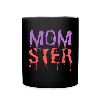 Momster Drôle de costume d’Halloween pour maman - Mug uni - noir - Devant