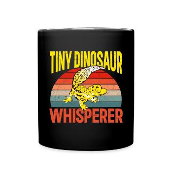 Leopard Gecko Lizard Reptiles Herpetologist - Full Colour Mug - black - Front