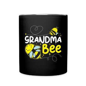 Grandma Bee Family Bee Day Grandmother Insect - Tasse einfarbig - Schwarz - Vorne