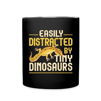 Leopard Gecko Lizard Reptiles Herpetologist - Full Colour Mug - black - Front