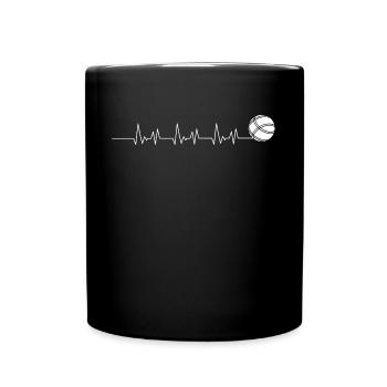 Petanque Humor Leidenschaft Geschenk Papa - Tasse einfarbig - Schwarz - Vorne